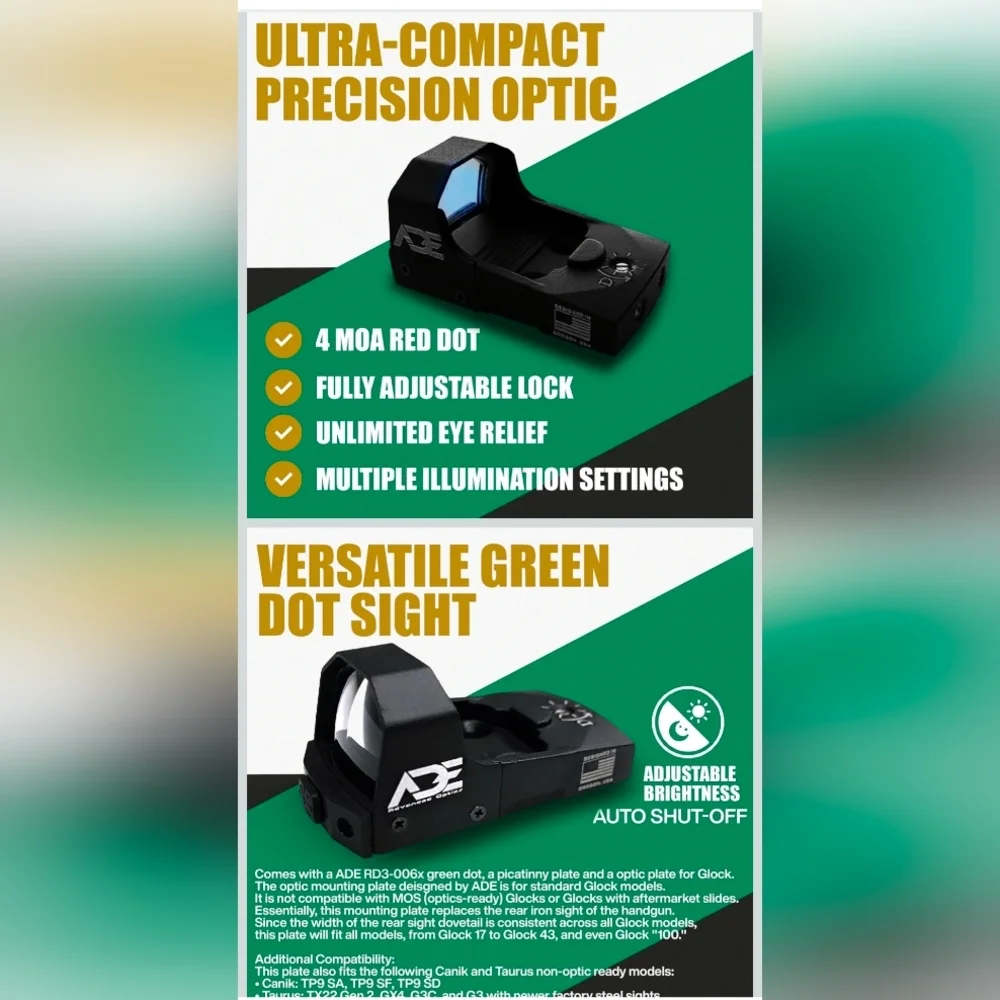 Weavers Grand Slam Steel Rings - Silver Electronic ADE Ultra Compact Optic - Picture 8 of 9